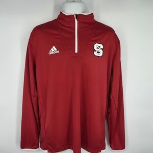 Adidas NC State Wolfpack Golf Performance Pullover Long-Sleeve 1/4 Zip Men Large